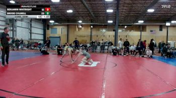 133 lbs Cons. Semi - Brode Colwell, Eastern Oregon University vs Benjamin Whitright, North Idaho College