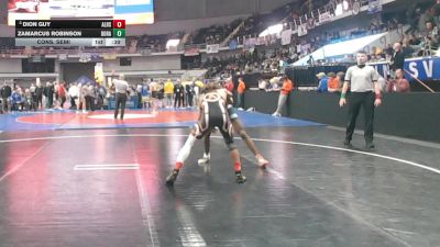 1A-4A 144 Cons. Semi - Zamarcus Robinson, Dora vs Dion Guy, Alexandria HS