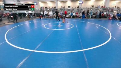 42 lbs Semifinal - Zayden Rios, Panhandle RTC vs Jayden Garza, Wesley Club Wrestling