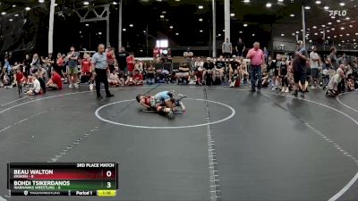 60 lbs Placement (4 Team) - Bohdi Tsikerdanos, Warhawks Wrestling vs Beau Walton, Kraken