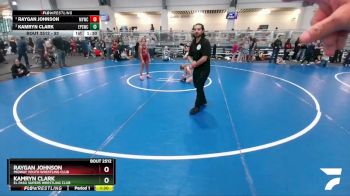 92 lbs Round 1 - Kamryn Clark, El Paso Supers Wrestling Club vs Raygan Johnson, Midway Youth Wrestling Club