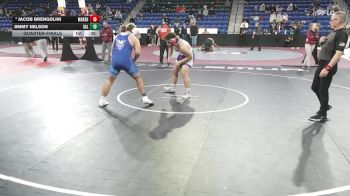285 lbs Quarterfinal - Jacob Brengolini, Marshwood vs Jimmy Nelson, Salem, NH