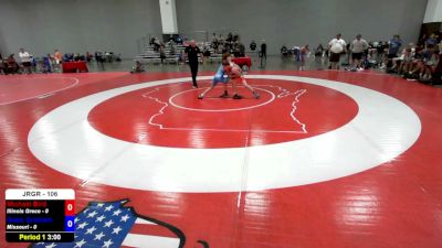 106 lbs Michael Bird, Illinois Greco vs Gabe Grisham, Missouri