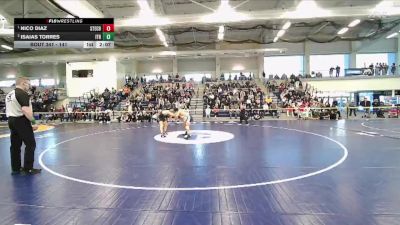 141 lbs 1st Place Match - Nico Diaz, Stevens Tech vs Isaias Torres, Ithaca