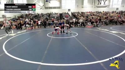 86 lbs Quarterfinal - Colton LoGalbo, District 3 Wrestling vs Noah Gibeau, Black Belt Wrestling Academy