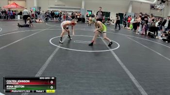 85 lbs Champ. Round 1 - Colten Johnson, Headhunters vs Ryan Sexton, Warhawks