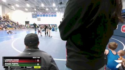 53 lbs Quarterfinal - Landon Khan, Bear Cave Wrestling vs Ryker Phipps, Windy City Wrestlers