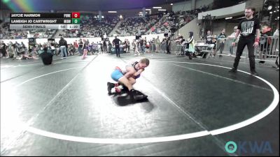70 lbs Semifinal - Jaycie Harmon, Powerhouse vs Laneigh Jo Cartwright, Midwest City Bombers