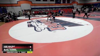 125 lbs Champ. Round 1 - Jase Van Pelt, Cornell College vs Blaze Thurber, Wisconsin-Stevens Point