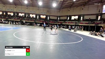 107 lbs Consi Of 8 #2 - Esperanza Greer, Bishop Lynch High School vs Ryana Riaz, Governors Academy