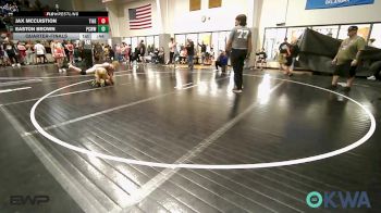 100 lbs Quarterfinal - Jax McCuistion, Tiger Trained Wrestling vs Easton Brown, Ponca City Wildcat Wrestling