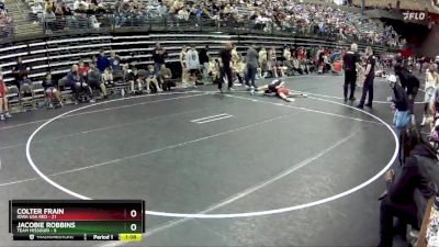 95 lbs Quarterfinals (8 Team) - Colter Frain, Iowa USA Red vs Jacobie Robbins, Team Missouri