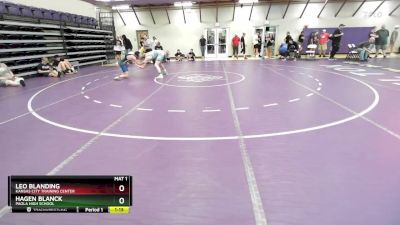 144 lbs Cons. Round 5 - Hagen Blanck, Paola High School vs Leo Blanding, Kansas City Training Center