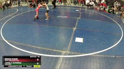 48 lbs 3rd Place Match - Camilo Almaraz, Shootbox vs Broox Manis, Delta Wrestling Club