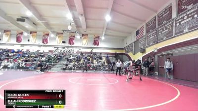 138 lbs Cons. Round 2 - Elijah Rodriguez, Taquitz vs Lucas Quiles, Murrieta Mesa