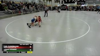 126 lbs Cons. Round 7 - Logan Stewart, CRWC vs Cael Puderbaugh, Bobcat Wrestling Club