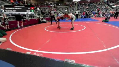 130 lbs Round 2 - Emmanuel Kearns, Saints Wrestling Club vs Gabriel Joy, Van Buren High School Wrestling