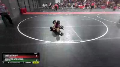 66 lbs Quarterfinal - Jase DeGrave, Luxemburg-Casco vs Garrett Horsfield, Cuba City