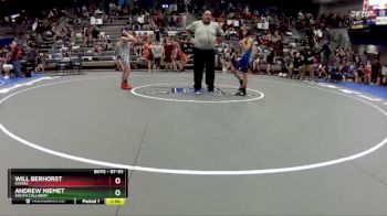87-93 lbs Semifinal - Will Berhorst, Fatima vs Andrew Niemet, South Callaway