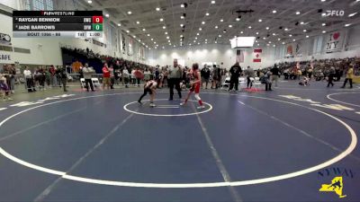 86 lbs Quarterfinal - Jade Barrows, Duanesburg-Schoharie Youth Wrestling vs Raygan Bennion, Olean Wrestling Club