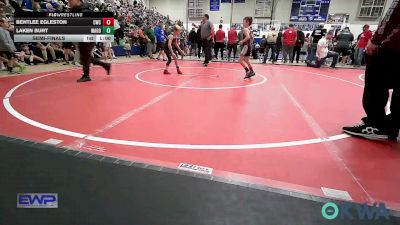 55 lbs Semifinal - Laken Burt, Wagoner Takedown Club vs Bentlee Egleston, Claremore Wrestling Club