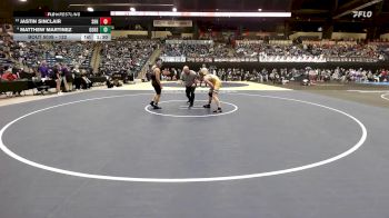 132 lbs Champ. Round 1 - Jastin Sinclair, Spring Hill HS vs Matthew Martinez, Goddard HS