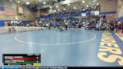 115lbs Cons. Round 4 - Briseida Cisneros, Zillah (Girls) vs Couly McReynolds, Woodland (Girls)