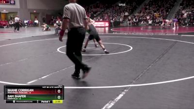 125 lbs Finals (2 Team) - Shane Corrigan, Wisconsin-Parkside vs Sam Shafer, Maryville