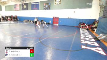 120 lbs Consi Of 4 - Cameron McMahon, Pinkerton Academy vs Nathan Maslanek, Pelham