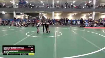 45 lbs Quarterfinal - Ja`koby Bates/Stevens, WBD3 vs Weston Nicklos, HHY1