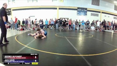 150 lbs Semifinal - Jeffrey Huyvaert, Midwest Regional Training Center vs Jack Davis, Contenders Wrestling Academy