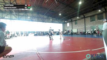 90 lbs Quarterfinal - Tyson Hawk, Salina Wrestling Club vs Dewyatte Stout, Heat