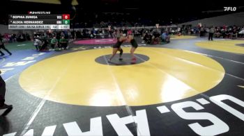 6A/5A Girls 190 3rd Place Match - Alixia Hernandez, North Medford Girls vs Sophia Zuniga, West Salem Girls