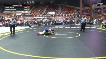 145 lbs Cons. Semi - Cora Moon, Winfield HS vs Miranda Webb, Pratt HS