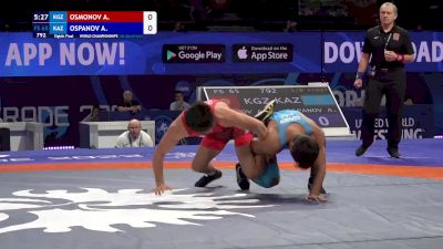 65 kg 1/8 Final - Alibek Osmonov, Kyrgyzstan vs Adil Ospanov, Kazakhstan