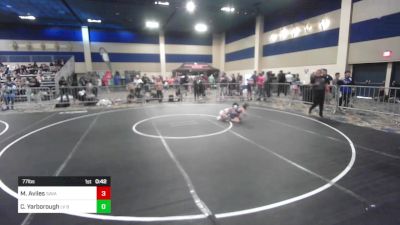 77 lbs Consi Of 8 #2 - Matthew Aviles, Savage House WC vs Cassius Yarborough, LV Bears WC