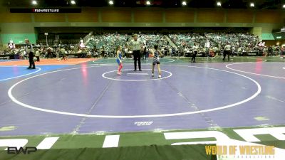 54 lbs Consi Of 8 #2 - Sadee Leffler, Crater Mat Club vs Penelope Flores, Cory Clark Wrestling