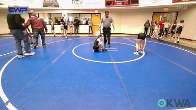 74 lbs Rr Rnd 5 - Kennedy Saige, Woodland Wrestling Club vs Aliyah Golden, Wyandotte Youth Wrestling