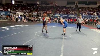 D 2 157 lbs Champ. Round 2 - Cyler Lewis, Bossier vs Corbin Falgout, Vandebilt Catholic