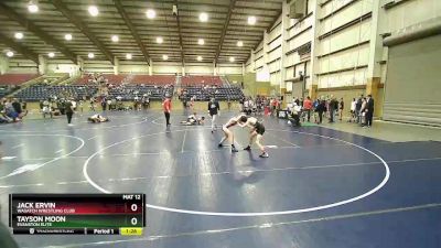 85 lbs Quarterfinal - Jack Ervin, Wasatch Wrestling Club vs Tayson Moon, Evanston Elite