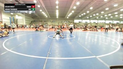 100 lbs Round Of 32 - Colin Deily, The Hunt Wrestling Club Black vs Aidan Thomas, Grit Mat Club Blue