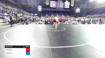 220 lbs Rnd Of 128 - Zachary Evans, Pennsylvania vs Colton Rainer, Alabama