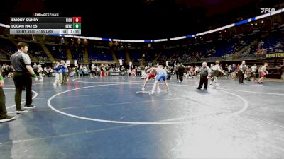 155 lbs Final - Emory Gunby, Bishop McCort vs Logan Hayes, General McLane