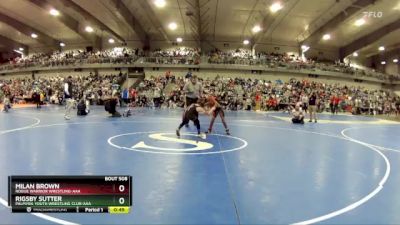 70 lbs Champ. Round 1 - Milan Brown, Rogue Warrior Wrestling-AAA vs Rigsby Sutter, Palmyra Youth Wrestling Club-AAA