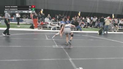 140 lbs Cons. Rd Of 16 - Olivia Vickers, Seckman High School vs Macy Roberts, Pinnacle Wrestling School