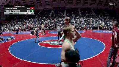 150-5A Cons. Round 2 - Logan Pritchett, Creekview vs Jordan O`Neil, Northgate