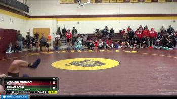 157 lbs Semifinal - Jackson Morgan, Fresno City College vs Ethan Boyd, Sacramento City College