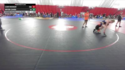 132 lbs Champ Round 1 (16 Team) - Liam Noonan, Illinois Top Dawgs Navy vs Bryer Caves, Lodi