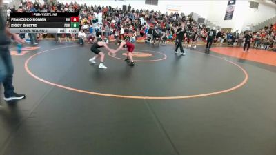 77 lbs Cons. Round 2 - Francisco Roman, Riverton Middle School vs Ziggy Gilette, Powell Middle School