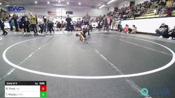 43 lbs Consi Of 4 - Baker Hyso, Jay Wrestling Club vs Theodore Mosby, Wyandotte Youth Wrestling